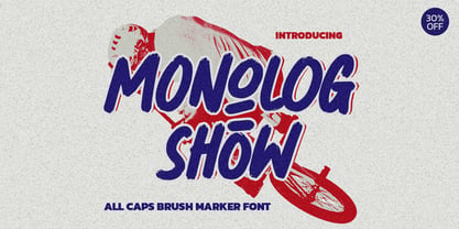 Monolog Show Font Poster 2