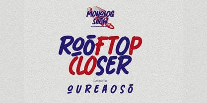 Monolog Show Font Poster 8