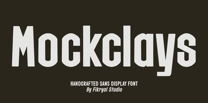 Mockclays Font Poster 1