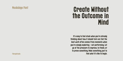Mockclays Font Poster 5