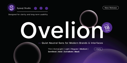 Ovelion Font Poster 1
