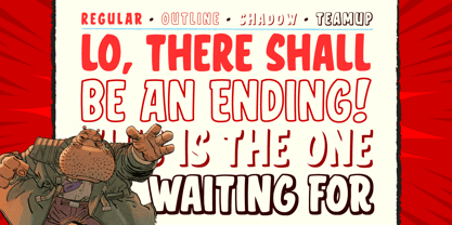 Clash Of Titans Font Poster 2