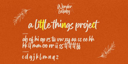 Wonder Lullaby Font Poster 8