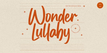 Wonder Lullaby Font Poster 2