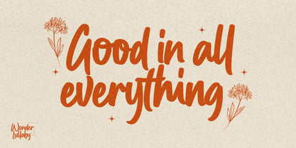 Wonder Lullaby Font Poster 6