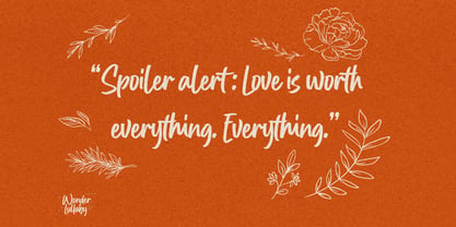 Wonder Lullaby Font Poster 9