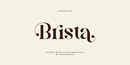 Brista Font Poster 1