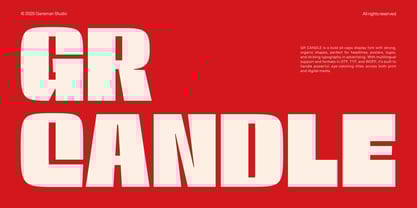 GR Candle Font Poster 1