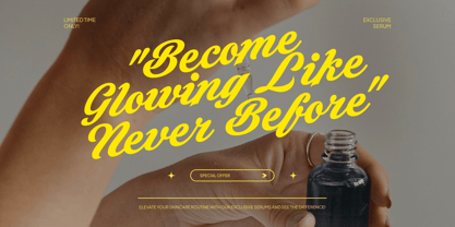 Latenza Script Font Poster 4