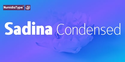 Sadina Condensed Font Poster 1