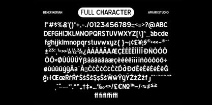 Bereh Rounded Font Poster 3