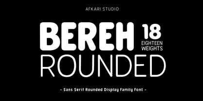 Bereh Rounded Font Poster 1