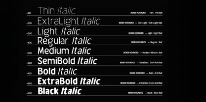 Bereh Rounded Font Poster 8