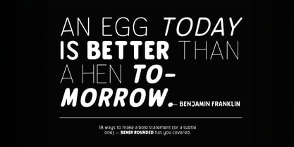 Bereh Rounded Font Poster 11