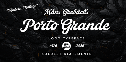 Porto Grande Font Poster 1