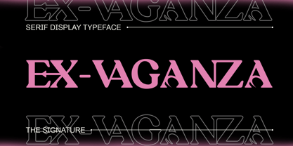 Ex Vaganza Font Poster 1