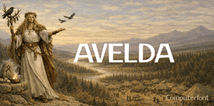 Avelda Font Poster 3