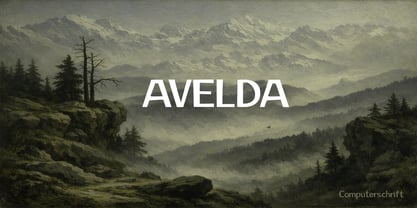 Avelda Font Poster 1