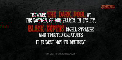 Synisteria Font Poster 9