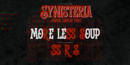 Synisteria Font Poster 8
