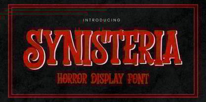 Synisteria Font Poster 1