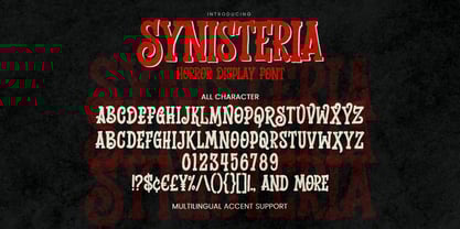 Synisteria Font Poster 7