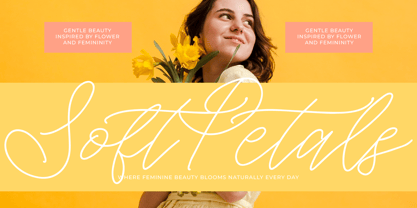 Soft Petals Font Poster 13