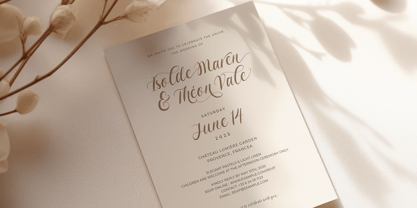 Wedding Shape Font Poster 5