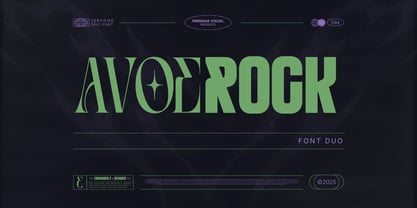 Avoerock Font Poster 1