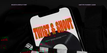 Boldsta Font Poster 7