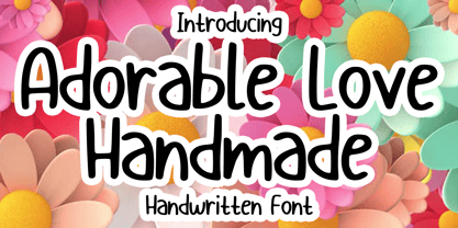 Adorable Love Handmade Font Poster 1