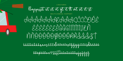 Fluffy Bloom Font Poster 15
