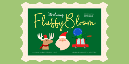 Fluffy Bloom Font Poster 1