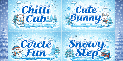 Snowy Smile Font Poster 2