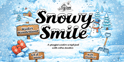 Snowy Smile Font Poster 1
