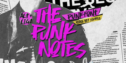 The Punk Notes Font Poster 1