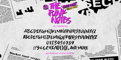 The Punk Notes Font Poster 7