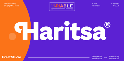 GS Haritsa Font Poster 1