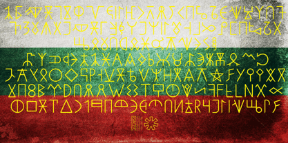 Ongunkan Old Bulgarian Runen Sc Font Poster 2