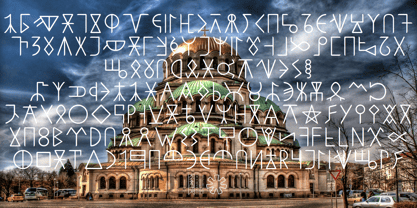 Ongunkan Old Bulgarian Runen Sc Font Poster 1