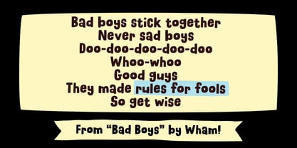 Rules For Fools Font Poster 2