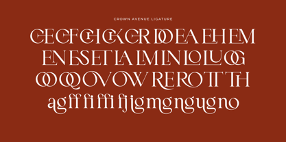 Crown Avenue Font Poster 8