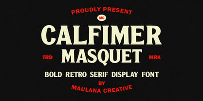 MC Calfimer Masquet Font Poster 1