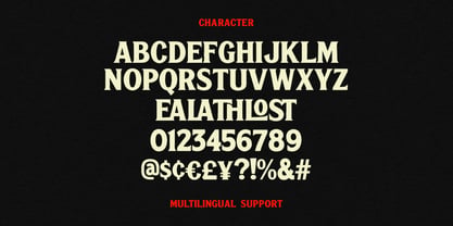 MC Calfimer Masquet Font Poster 7
