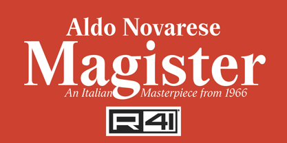 R41 Magister Font Poster 1