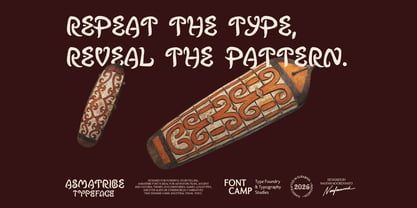 Asmatribe Font Poster 9