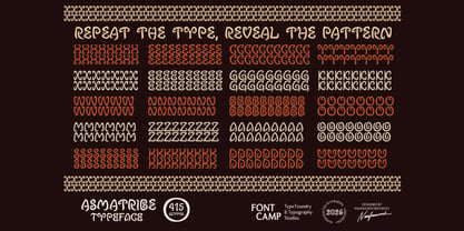 Asmatribe Font Poster 7