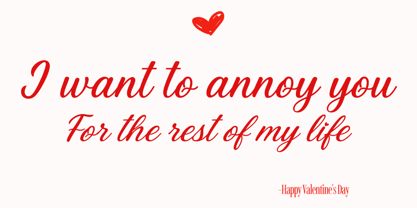 Valentine Rosyalin Font Poster 5