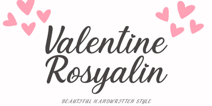 Valentine Rosyalin Font Poster 1