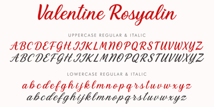Valentine Rosyalin Font Poster 8